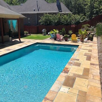 stamped concrete pool deck Picture